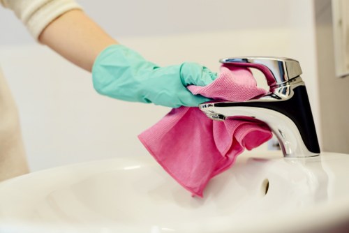 Hackney Carpetcleaning team preparing safe carpet cleaning equipment