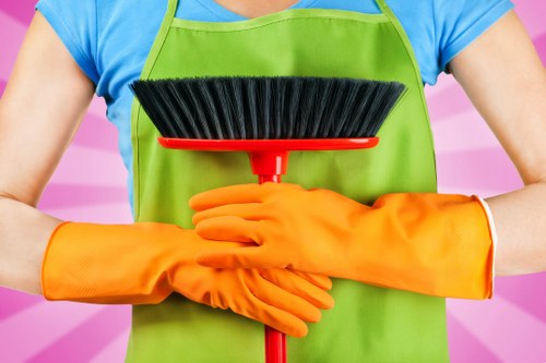 Carpet cleaning quote materials and pricing notes in a Hackney home