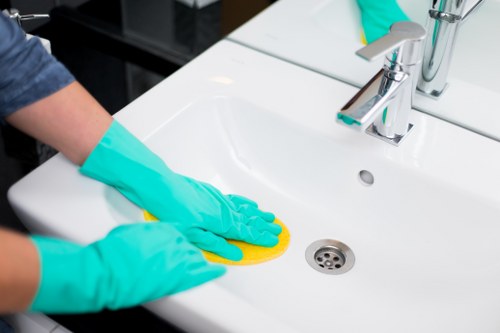 Deep cleaning support for a bathroom in Hackney