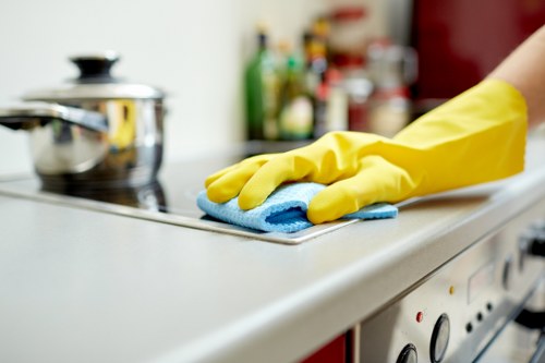 Deep carpet cleaning in a busy London property